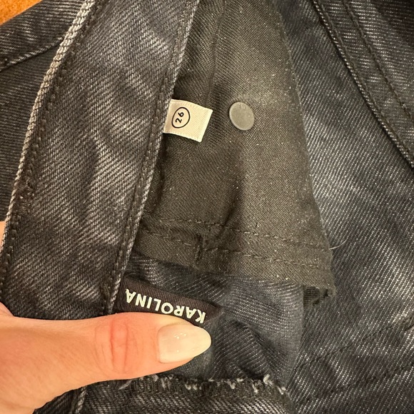 GRLFRND black denim Karolina - Picture 2 of 3